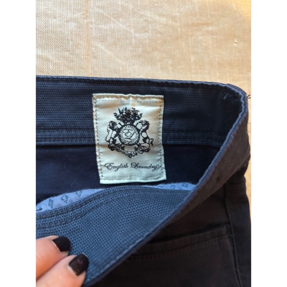 English Laundry‎ Mens Navy Blue Casual Pants Trousers Size 32x32 - Picture 6 of 9